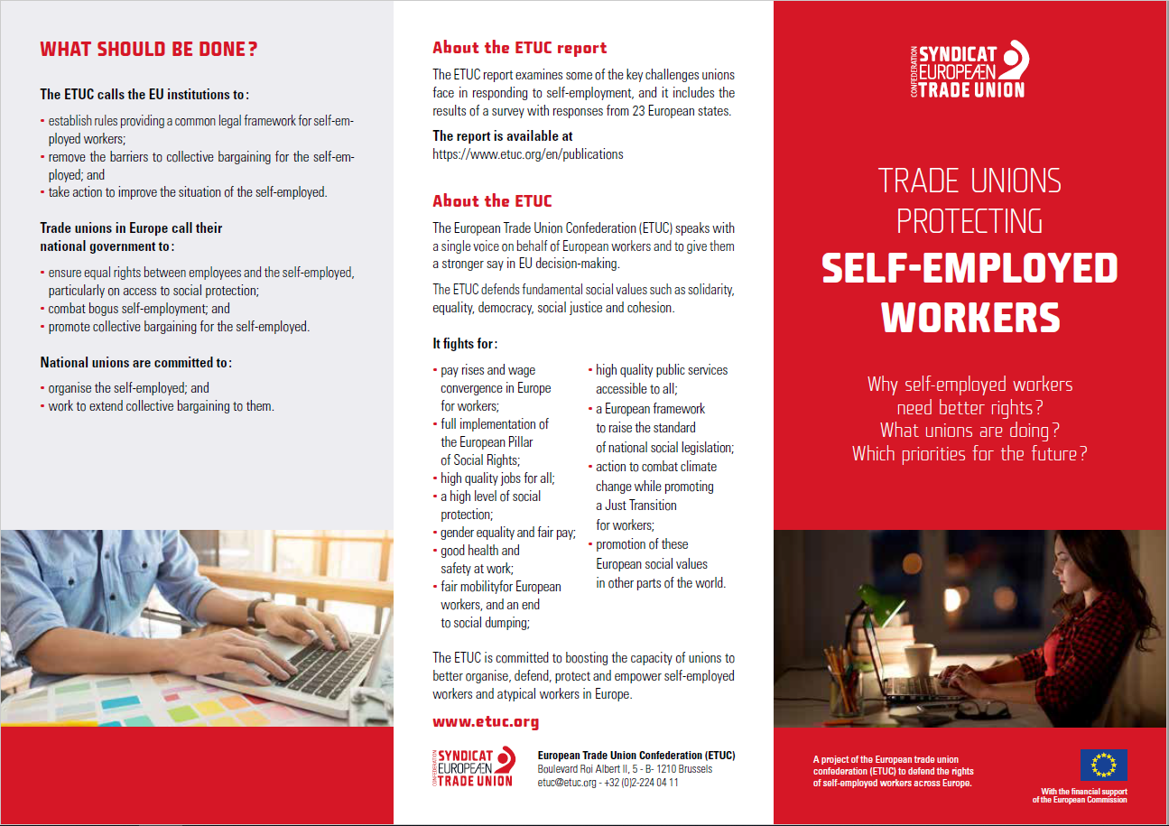 Trade Unions protecting Self- Employed Workers 