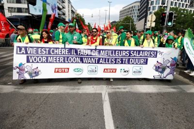 Belgian demonstrators