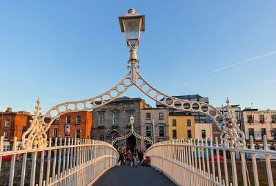 Halfpenny bridge in Dublin