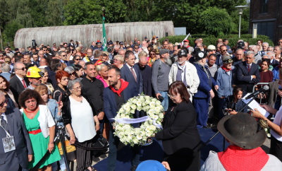 Esther Lynch lays wreath at Marcinelle commemoration 