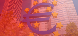 Panneau de l'euro à Francfort