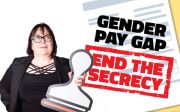 ETUC Deputy General Secretary Esther Lynch campaigns to end the secrecy over the gender pay gap 