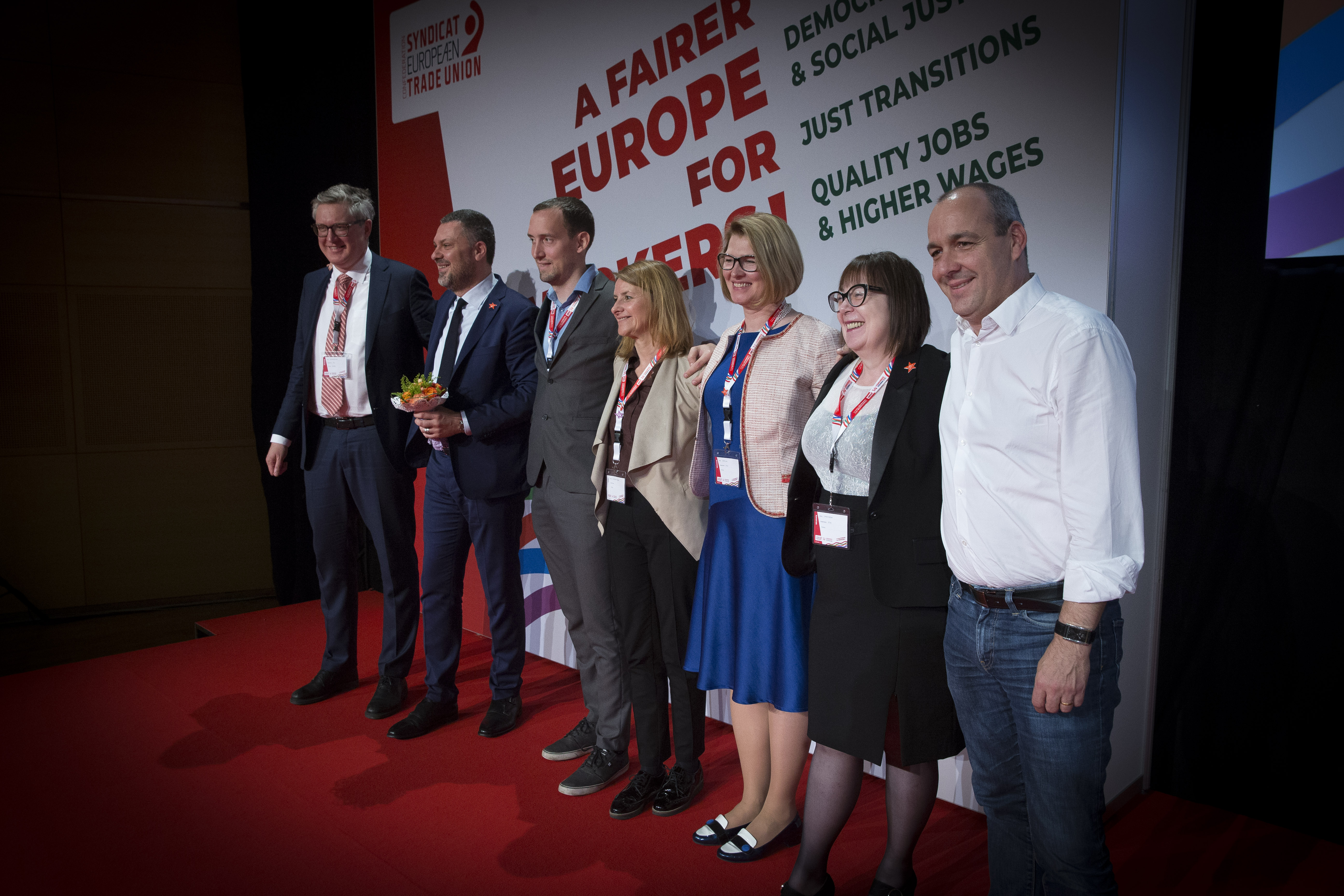 New elected ETUC team 2019